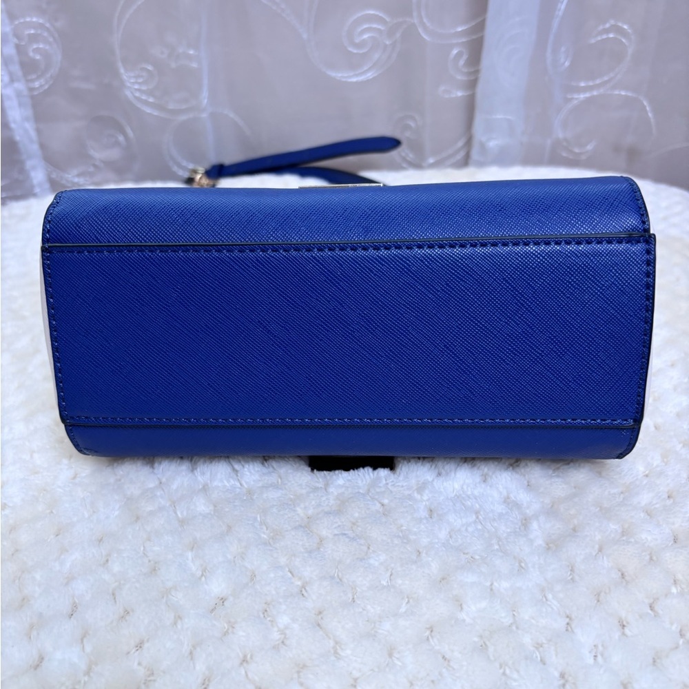 Aldo Rotella Crossbody Bag, Navy, Blue, Cream, with Gold Tone Hardware - Picture 9 of 14